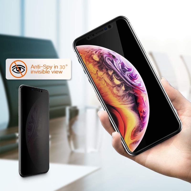 Kính Cường Lực Chống Nhìn Trộm Chất Lượng Cao Cho iPhone 14 13 12 11 X Xs Xr Pro Max Plus