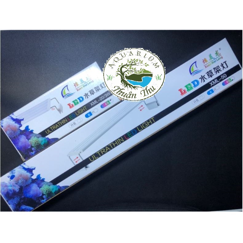 Đèn led Xuan Meilong XML nhiều kích thước 20 30 40 50 60 80cm ánh sáng trắng và 3 chế độ màu cho bể thủy sinh