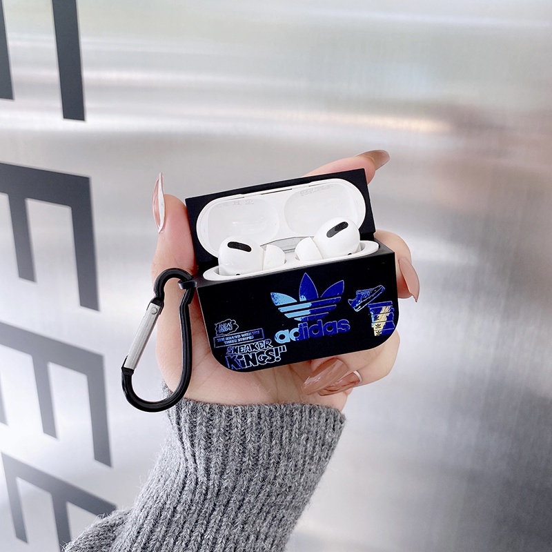 Vỏ Bảo Vệ Hộp Sạc Tai Nghe bluetooth airpods 1 / 2 / 3nd airpods pro2 Bằng tpu In Logo adidas Thời Trang