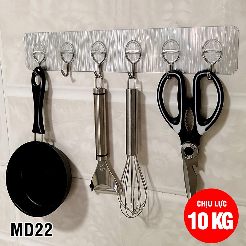 Móc dán tường siêu dính móc treo đồ dạng tấm chịu lực lên tới 10 kg - MD22