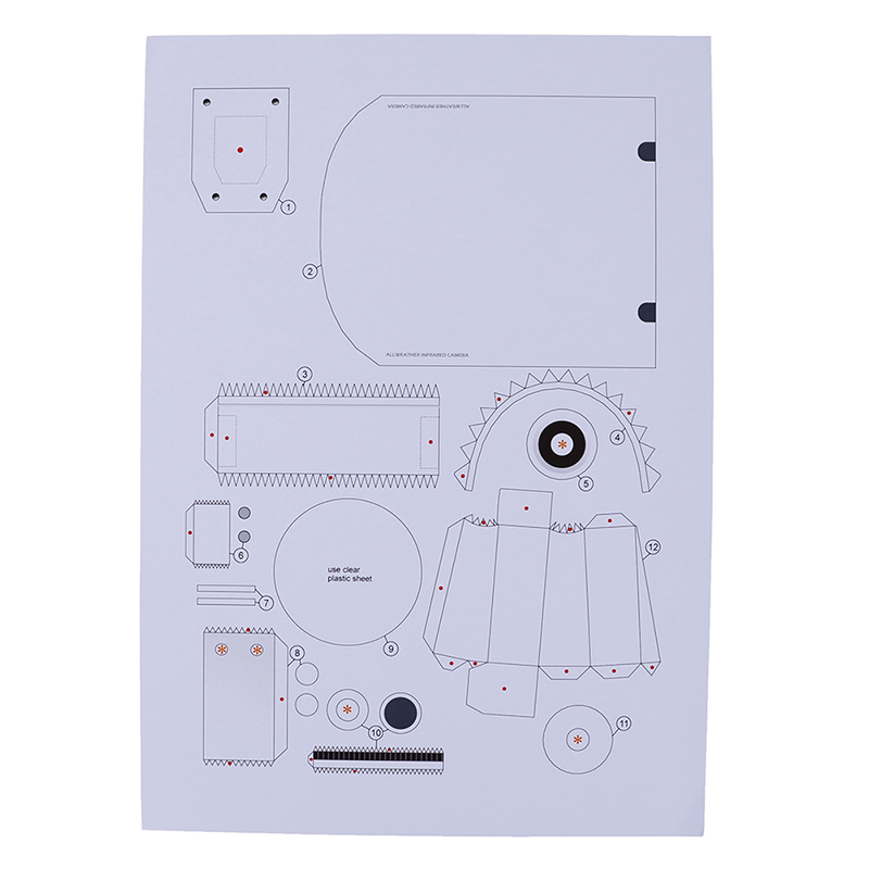 Mô Hình Máy Ảnh Giám Sát An Ninh Giả Tỉ Lệ 1: 1