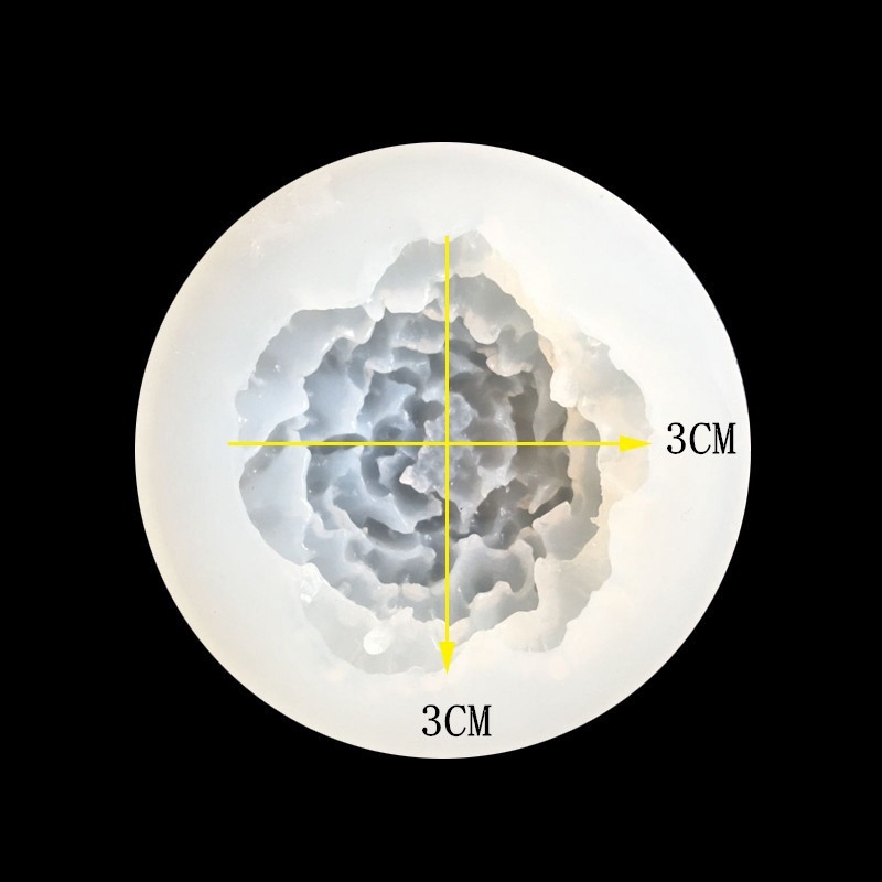 Khuôn silicon làm vật liệu UV epoxy resin hình hoa hồng và lá thủ công mỹ nghệ