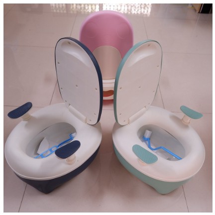 Bô Tolet BaBy mini vệ sinh cho bé kèm cọ rửa loại cao cấp có ngăn chứa tháo lắp dễ dàng giá cực sốc