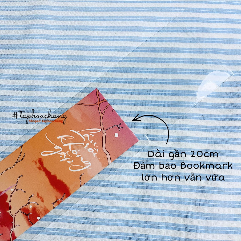 Túi Opp trong suốt bọc đựng Bookmark có dán miệng - Túi bookmark/ đựng bookmark