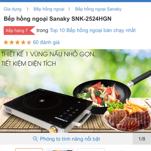 Bếp hồng ngoại sanaky