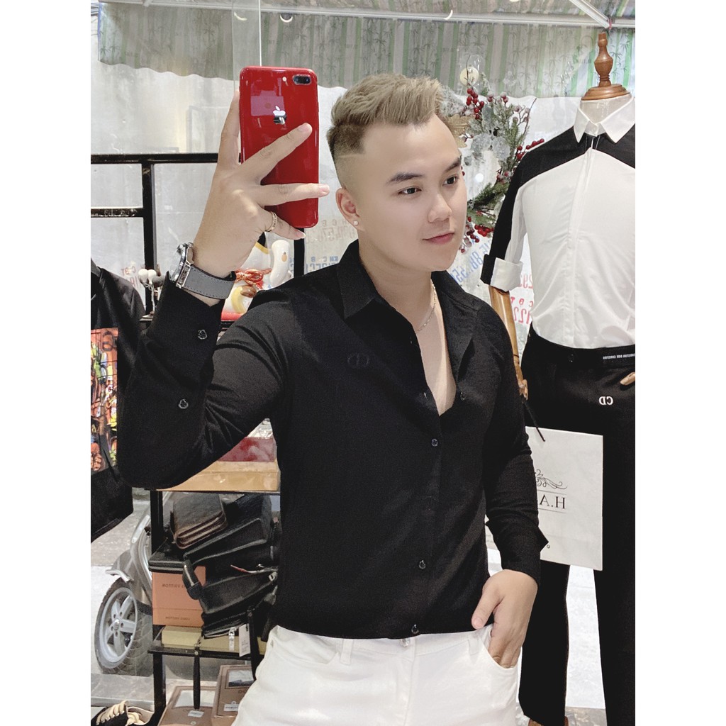 Áo Sơ Mi Nam Dài Tay Hàn Quốc Chất Đũi Siêu Mát MS-01 | BigBuy360 - bigbuy360.vn