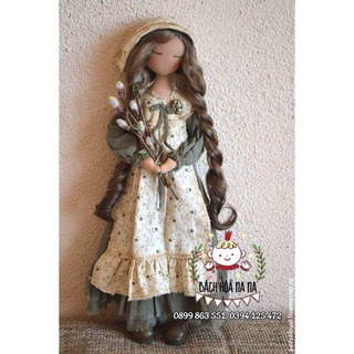 [SIÊU RẺ] DIY Bộ Kit tự thêu búp bê CÔNG CHÚA CỔ TÍCH- thú nhồi bông tự làm, búp bê handmade - Handmade Nana Shop