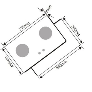 Bếp gas âm Canzy CZ-102(Đỏ)