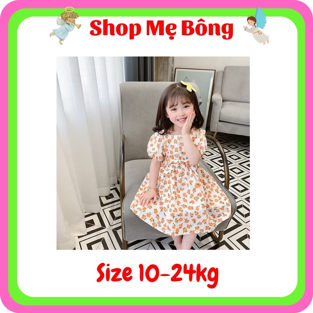 Váy xòe hoa nhí bé gái cực xinh 10-24kg – Shop Mẹ Bông
