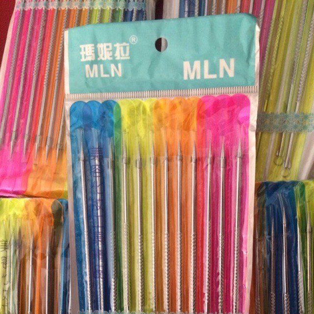 Cây lấy mụn 2 đầu cây que dụng cụ nặn mụn nặng mụn đầu đen mụn trứng cá sạch sẽ an toàn spa