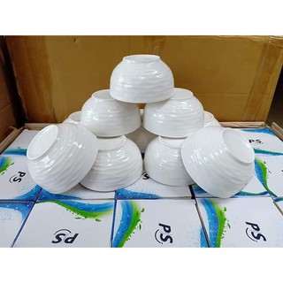 10 chén sứ vân trắng cao cấp