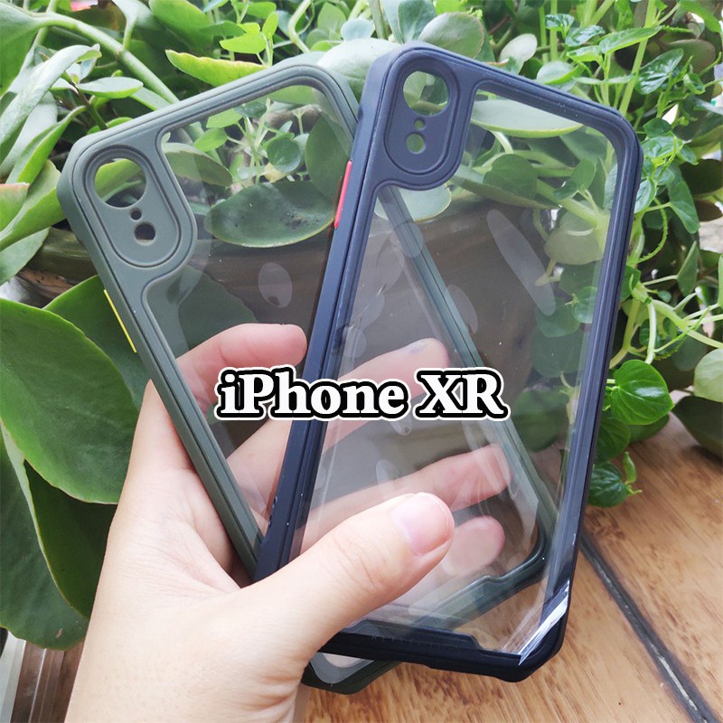 Ốp lưng IPAKY iPhone XR / X / XS / XS Max, Mặt lưng trong, Viền TPU, Chống sốc  Có chữ chìm REFRACTION