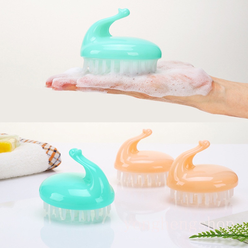 Lược Silicone Mát Xa Da Đầu Giảm Stress Cho Nữ