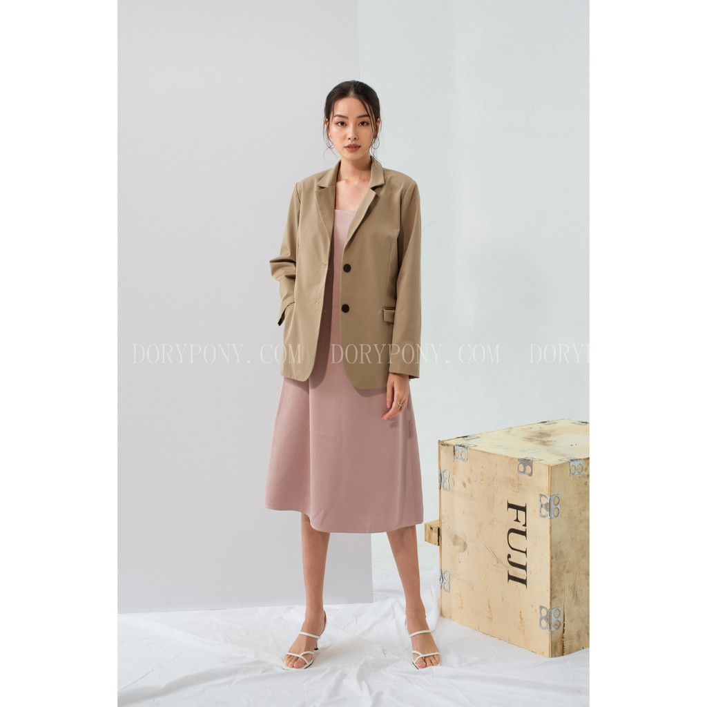 (Thiết Kế Cao Cấp) - Áo Khoác BLAZER TRƠN LÓT LỤA HANNY 2 lớp – AKTK002 - Designed by DoryPony