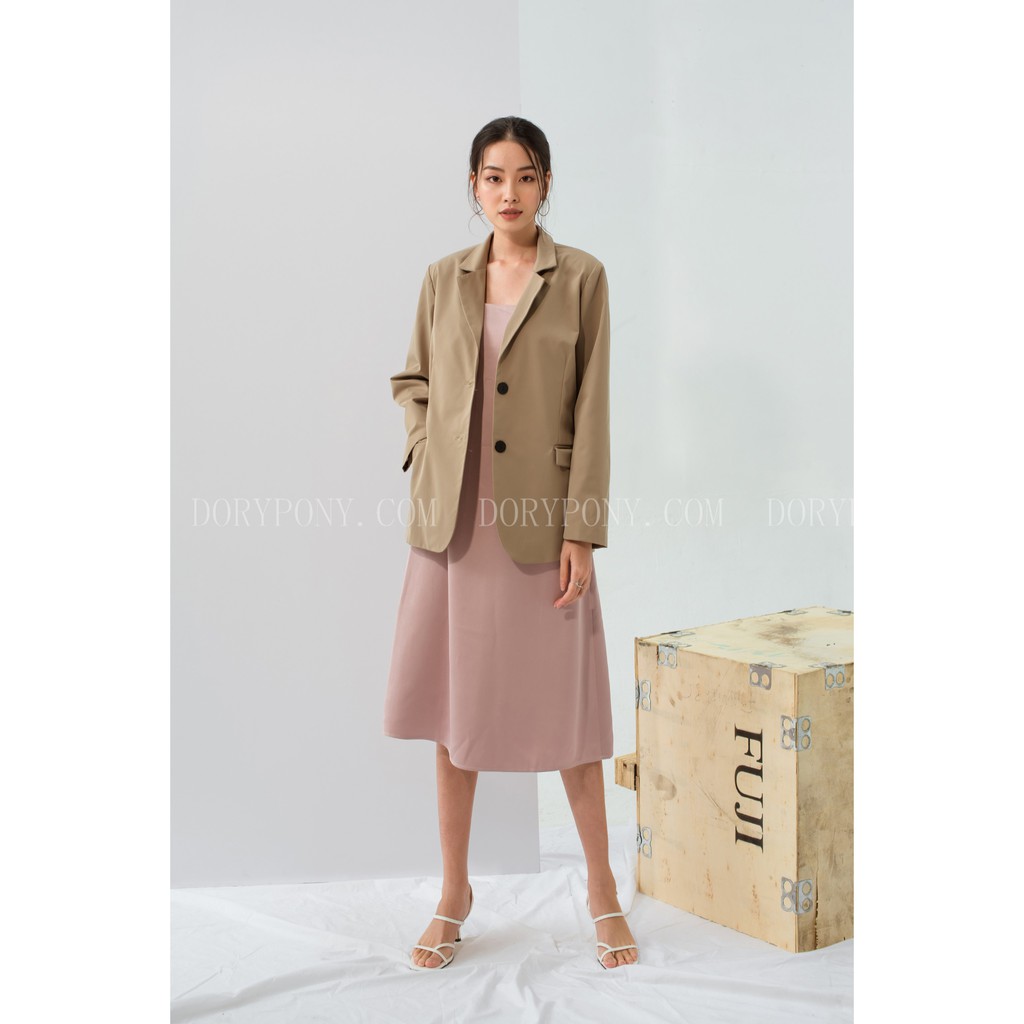 (Thiết Kế Cao Cấp) - Áo Khoác BLAZER TRƠN LÓT LỤA HANNY 2 lớp – AKTK002 - Designed by DoryPony