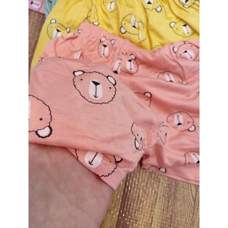 Quần Đùi / Quần Cộc Vải Thun Lạnh Chất Mềm Mát Cho Bé 3-14kg / Mã In