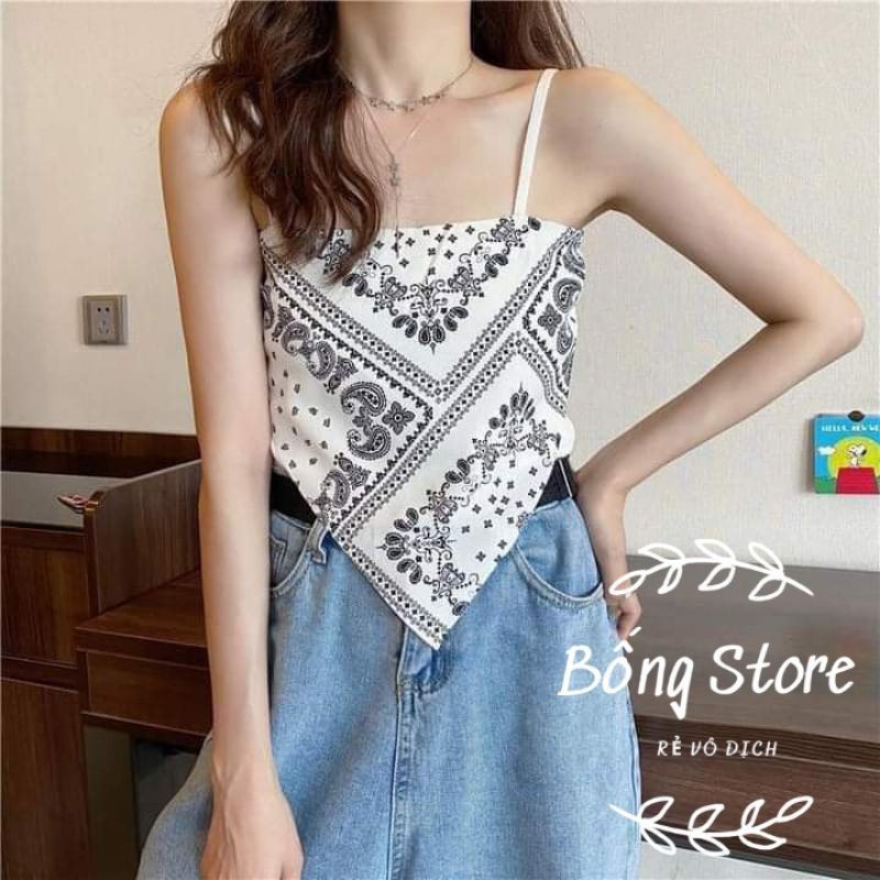 ÁO HAI DÂY THỔ CẨM ĐI BIỂN CaMa Store M211