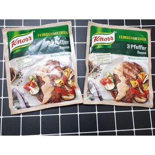 Gia vị làm bít tết sốt tiêu đen knorr