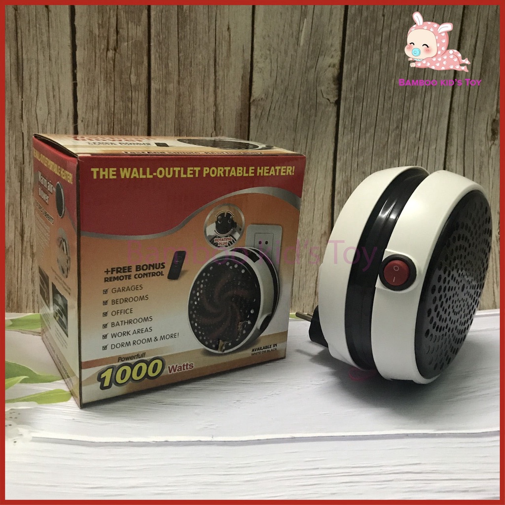 Quạt Sưởi Ấm, Máy Sưởi Ấm Mini Công Suất 1000W Tiết Kiệm Điện Có Điều Khiển Từ Xa