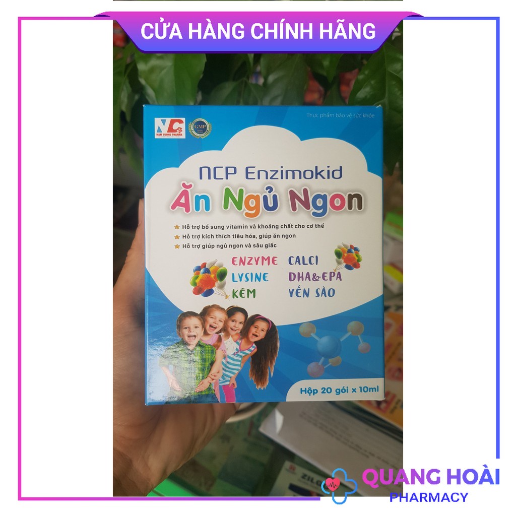 Ăn Ngủ Ngon NCP enzimokid cho trẻ Biếng Ăn, ngủ sâu giấc