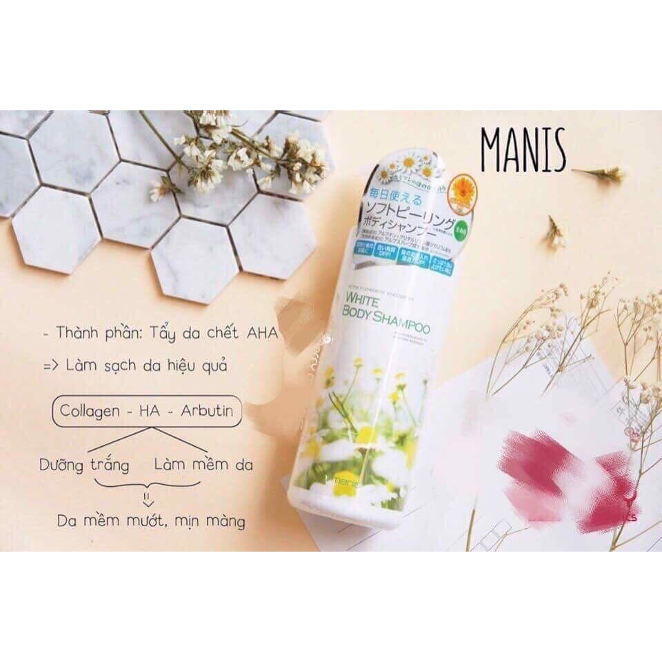 Sữa tắm trắng da Manis White Body Shampoo Nhật Bản