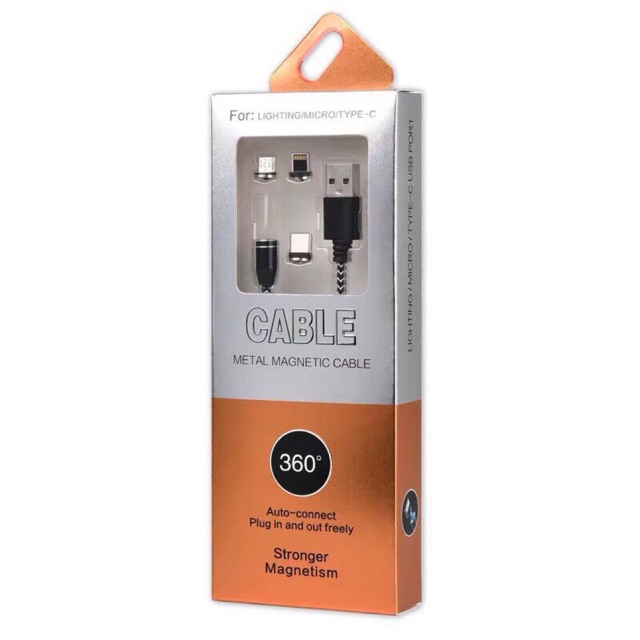 Cáp sạc nam châm 3 đầu CABLE
