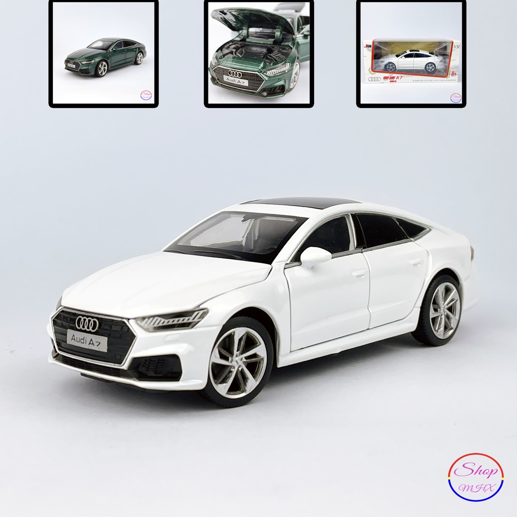 Xe mô hình sắt Audi A7 TẶNG BIỂN SỐ tỉ lệ 1:32 hãng Jackiekim