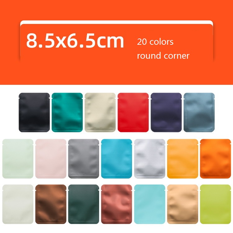Set 200 Túi Lá Nhôm 85X65Mm 20 Màu Đựng Thực Phẩm Tiện Lợi