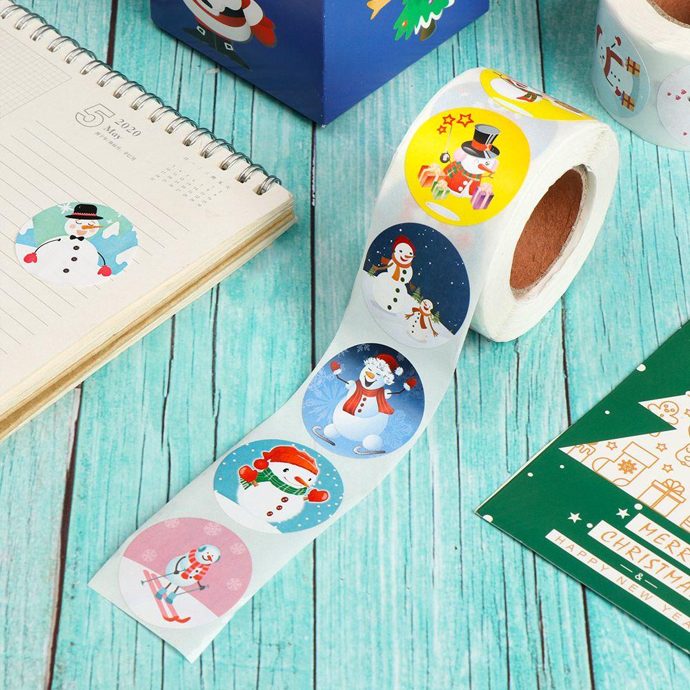 Cuộn 500 Sticker Dán Trang Trí Giáng Sinh