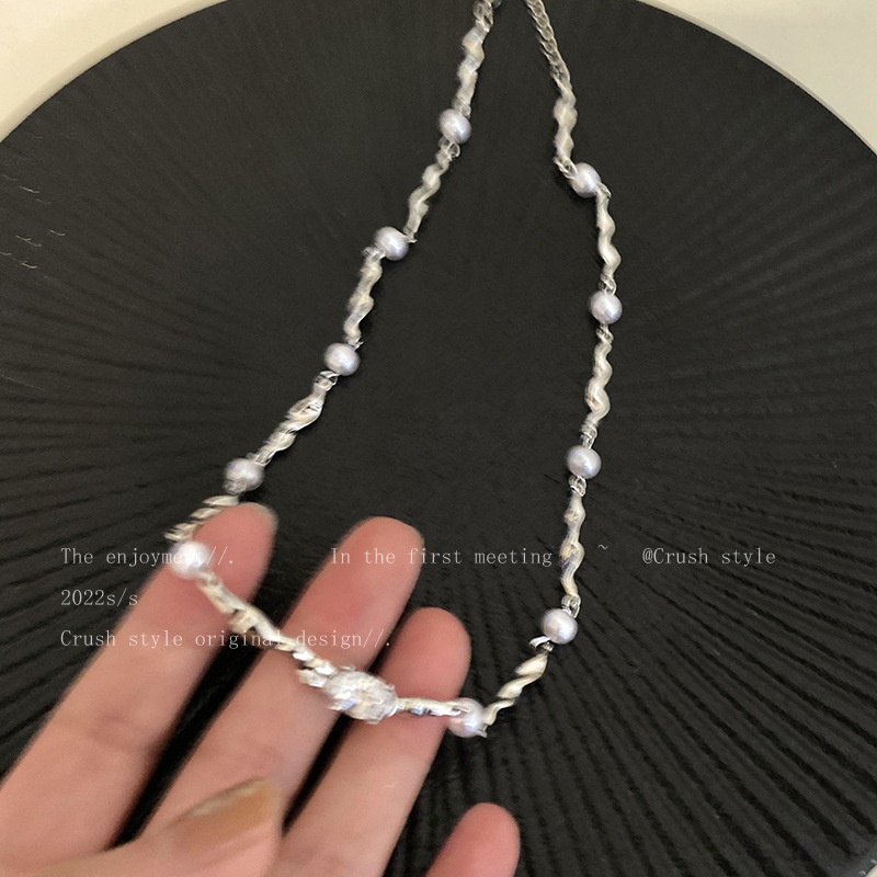 Vòng cổ Ngọc Trai Sang Trọng Phong Cách Hàn Quốc Cho Nữ