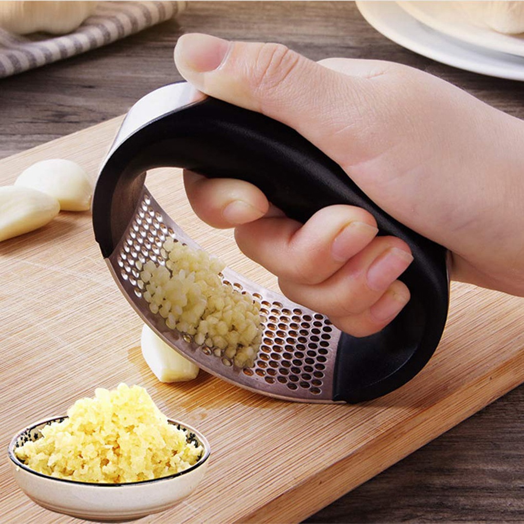 Garlic Presser Manual Garlic Mincer Stainless Steel Chopper Press Tool Home Kitchen Gadge