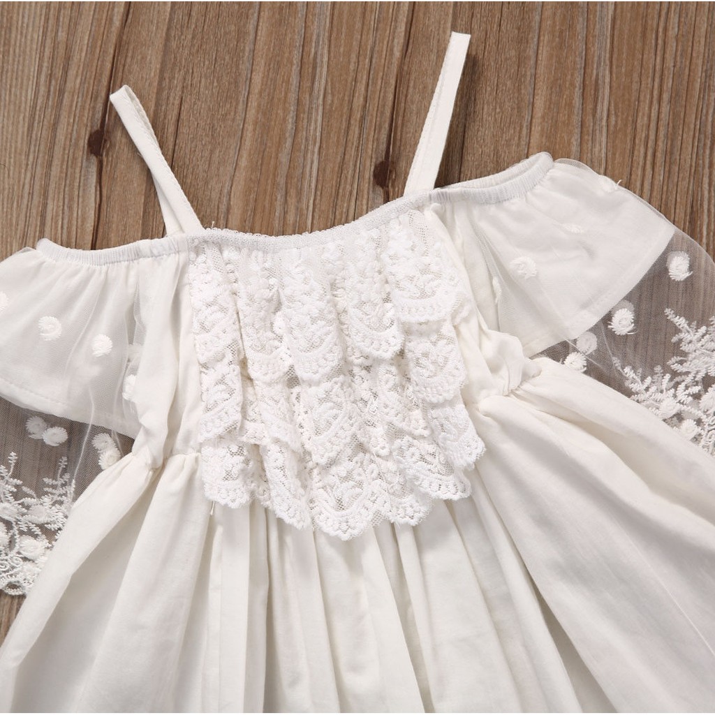 ღ♛ღLace Girl Princess Dress Kid Baby Party Wedding Pageant Formal Dresses Clothes