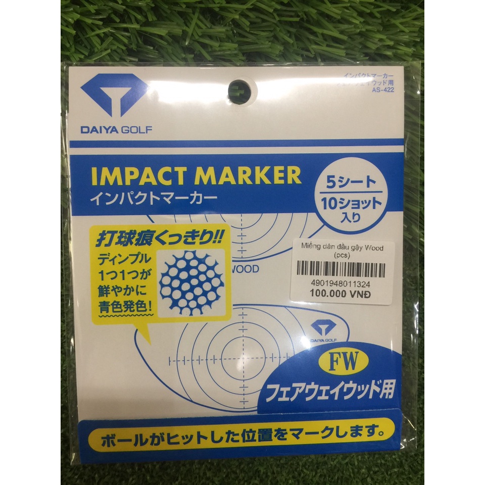 Miếng dán mặt gậy Golf - Golf Impact Maker sheet Daiya AS-421 AS-422- AS-423 G-93