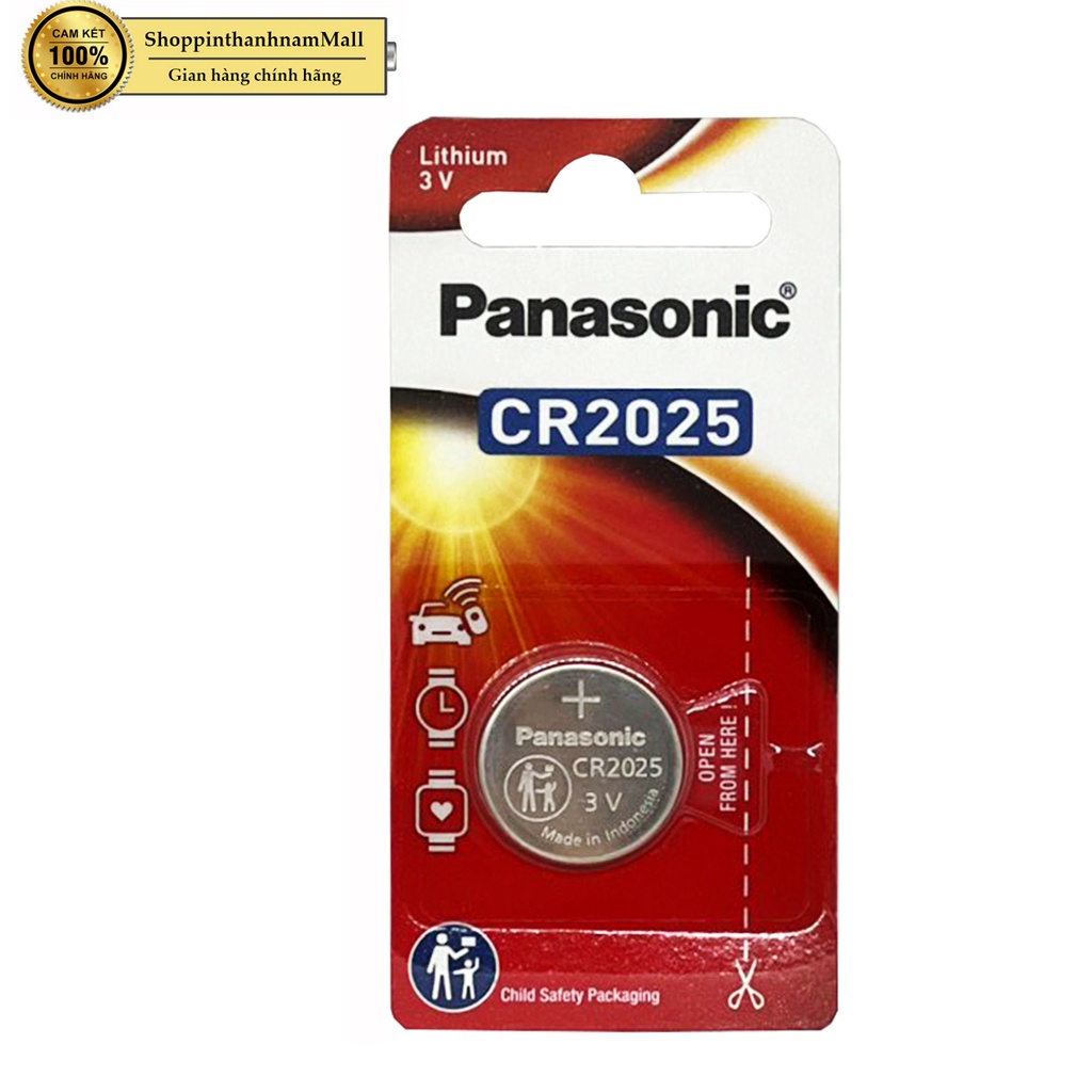 Pin CR2025 Panasonic cao cấp vỉ 1 viên chính hãng