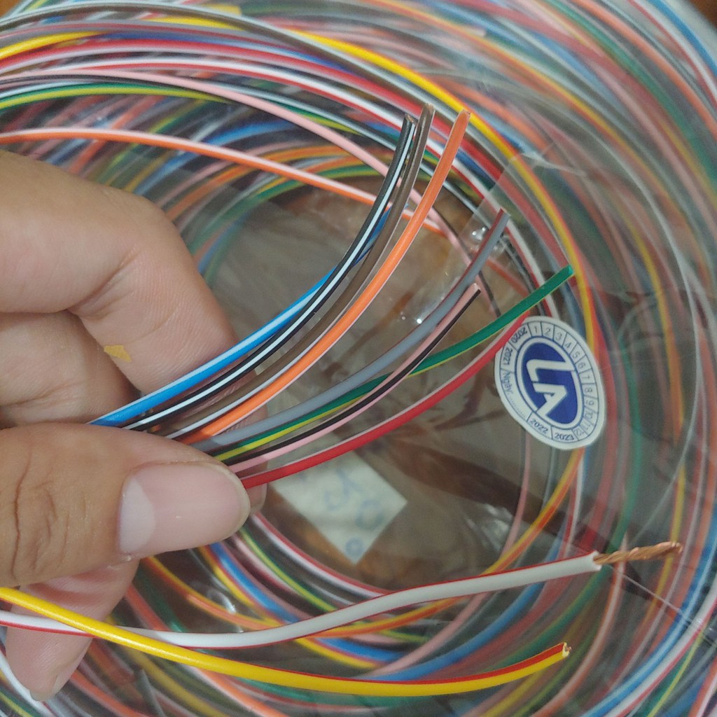 dây điện nhiều màu dây điện 10 màu 0.5mm ( mỗi màu 1 mét )