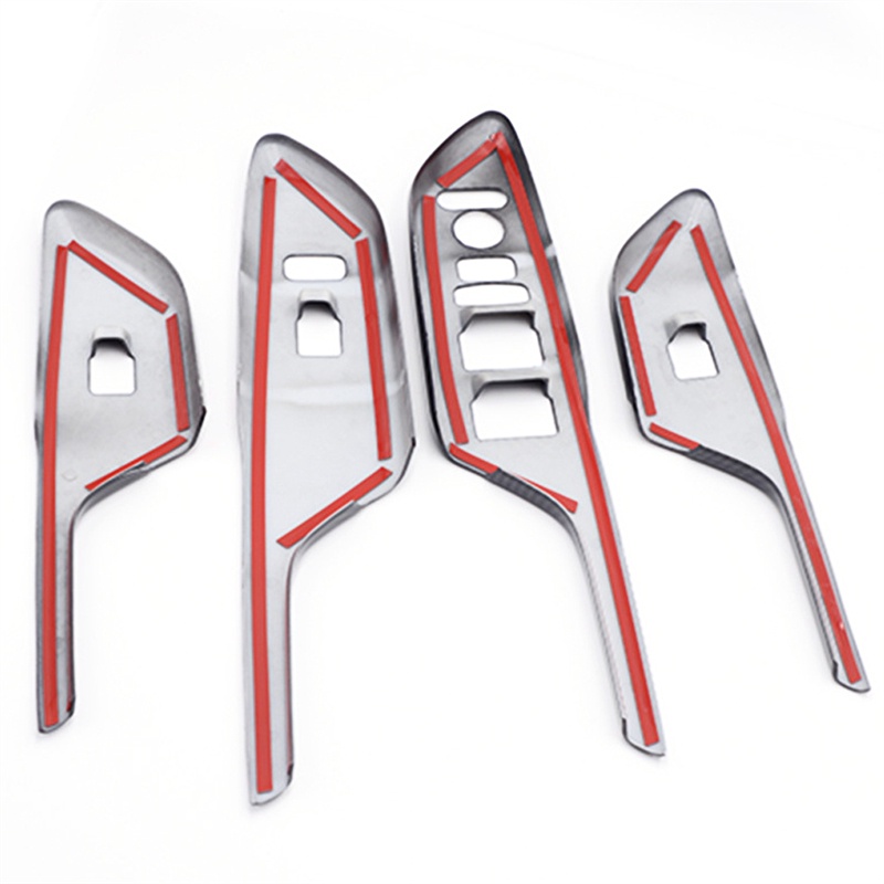 Set 4 miếng dán sợi carbon trang trí tay nắm cửa xe hơi Honda Civic 10th 2017-2020