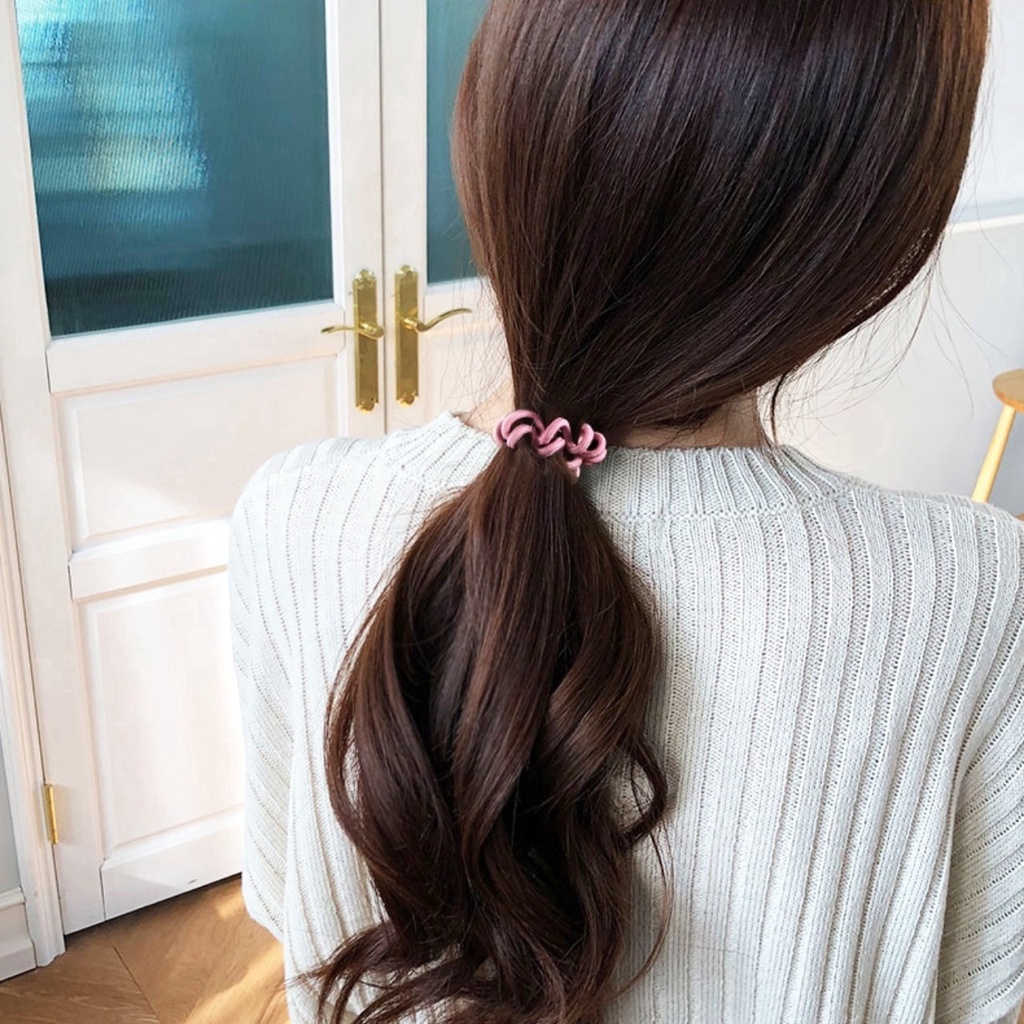 Set 5 Cột Tóc Lò Xo Mẫu Mới Đẹp Xịn Sò