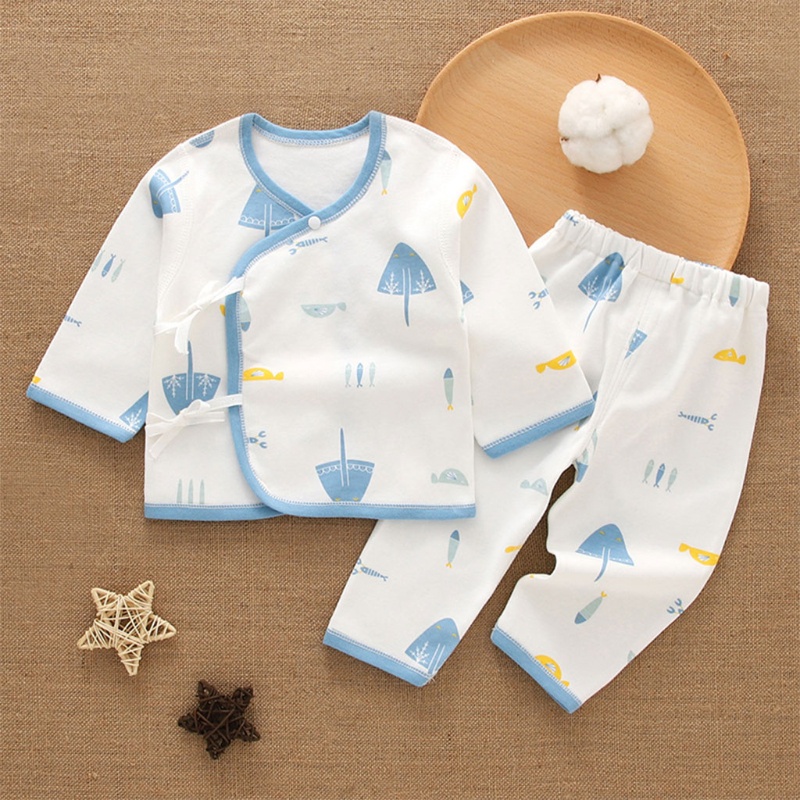 Bộ Đồ Ngủ 2 Món Bằng Vải Cotton Hữu Cơ Dành Cho Bé Trai Gái