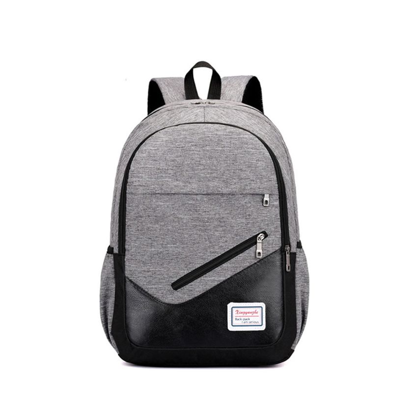 Set 3 Món Gồm Ba Lô + Túi Đeo Chéo + Bóp Đựng Laptop Chất Liệu Nylon Sức Chứ