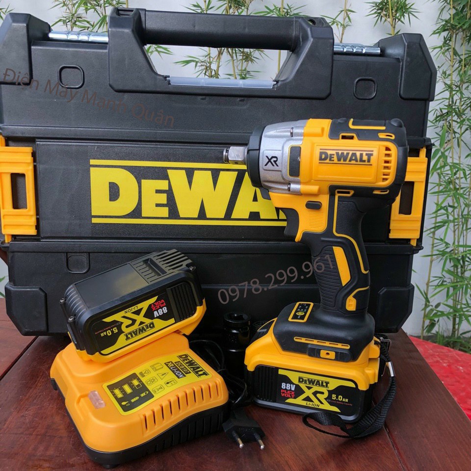 [ HÀNG CAO CẤP ] MÁY SIẾT BULONG DEWALT 20V DFC887, ĐỘNG CƠ KHÔNG CHỔI THAN, PIN TRÂU MÁY KHỎE