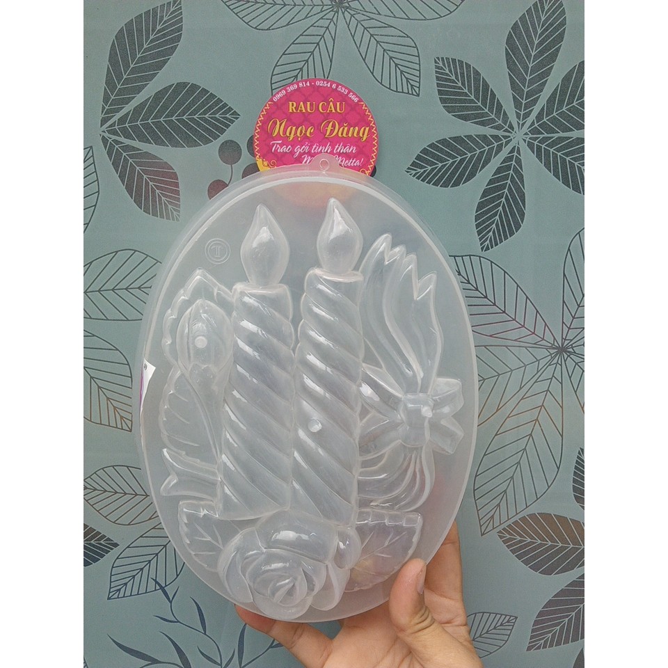 Khuôn làm rau câu, các mẫu thích hợp đám cưới, tiệc sinh nhật, 20cm oval và tròn. có thể làm nền cho món rau câu 3D, 4D.