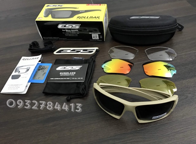 Mắt kiếng mát ESS ROLLBAR 4 tròng thay đổi | BigBuy360 - bigbuy360.vn