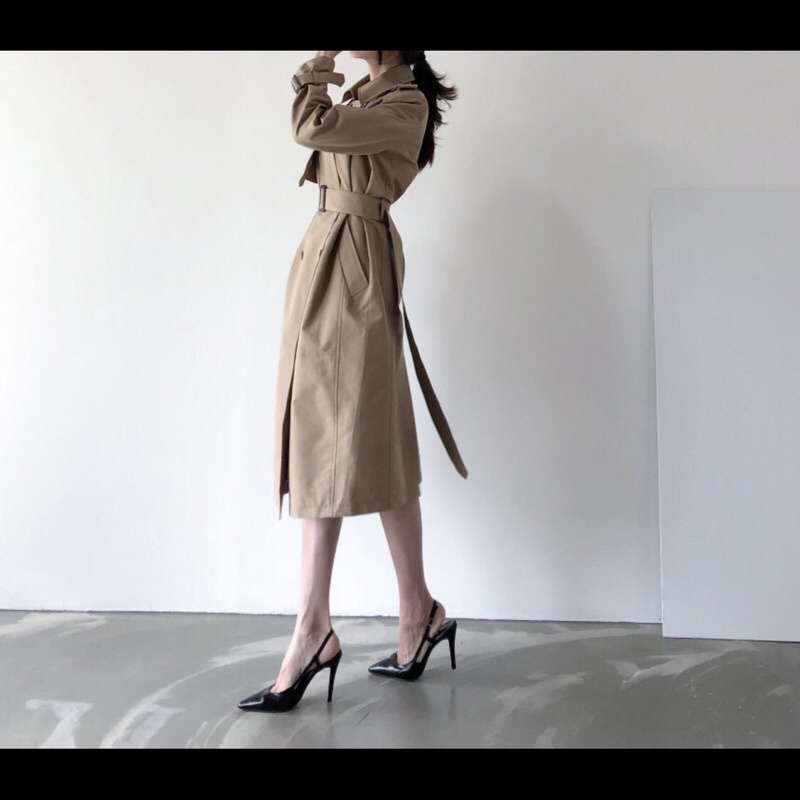 Áo mangto nữ dáng dài (kèm hình em tự chụp và video review SẴN ĐEN M) | BigBuy360 - bigbuy360.vn