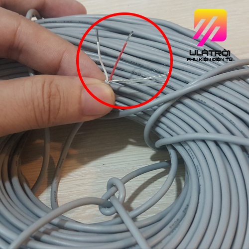 Dây tín hiệu chống nhiễu 2 lõi chính 1 lõi mass UL2547 28AWG