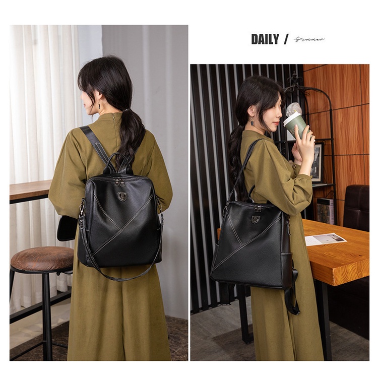Ba Lô Da Thật Phong Cách Phương Tây Thời Trang 2022 Cho Nữ