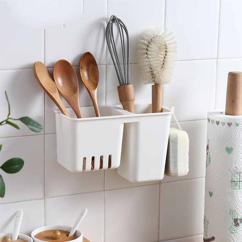 Ống đựng đũa nhựa dán tường 3430
