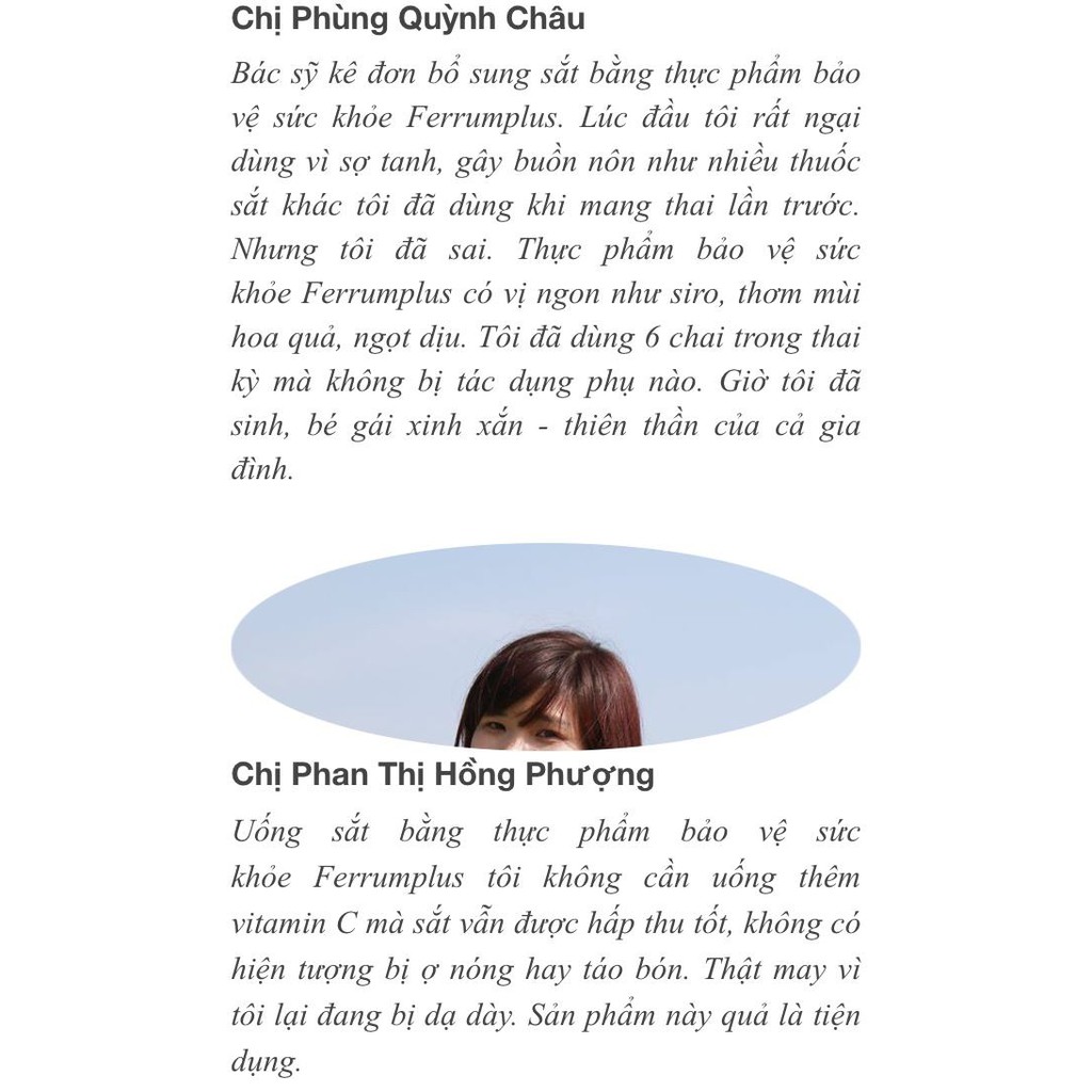 Siro sắt Ferrumplus 120 ml  - Bổ sung Sắt cho mọi đối tượng, không tanh, không táo bón