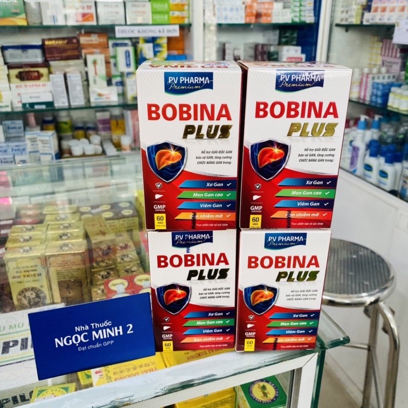 ✅ [Chính Hãng] Bobina Plus (hộp 60 viên)-L -Arginine Diệp hạ châu -Bồ bồ -Actiso  - tăng cường chức năng gan -Phúc Vinh