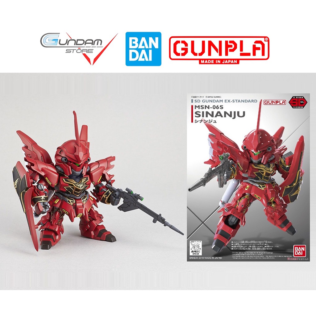 Mô Hình Gundam SD SINANJU MSN-06S EX-STANDARD Bandai Đồ Chơi Lắp Ráp Anime Nhật