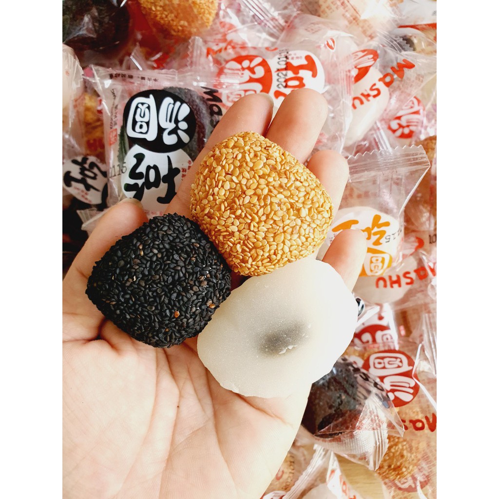 Bánh Mochi mini có nhân mix đủ 4 vị như hình Đài Loan thùng 2kg